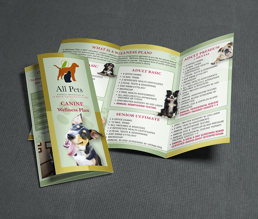 Veterinary Brochure | Pamela Printing Company Veterinary Brochure | Pamela Printing Company