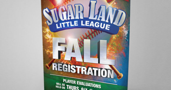 Sugar Land Little Leage: Registration Flyer